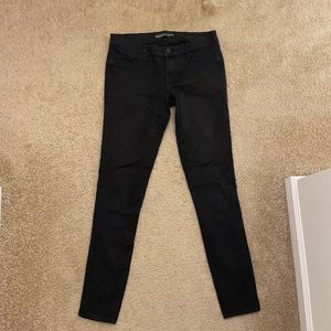 Express low rise black jeggings